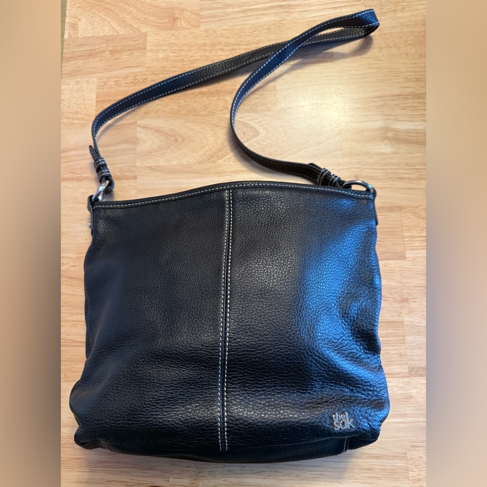 The Sak Black Leather Shoulder Bag